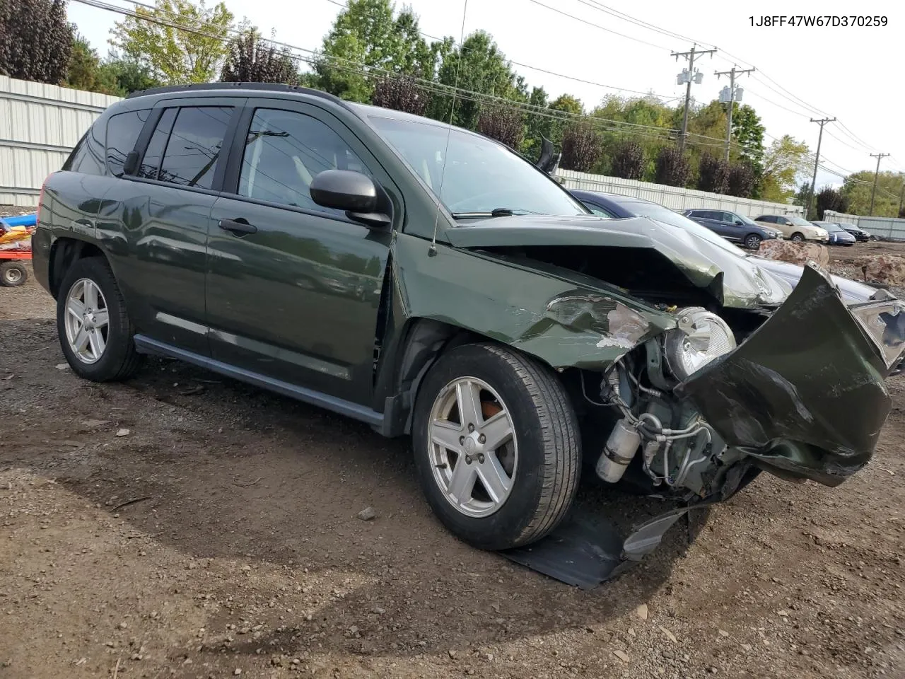 2007 Jeep Compass VIN: 1J8FF47W67D370259 Lot: 73549624