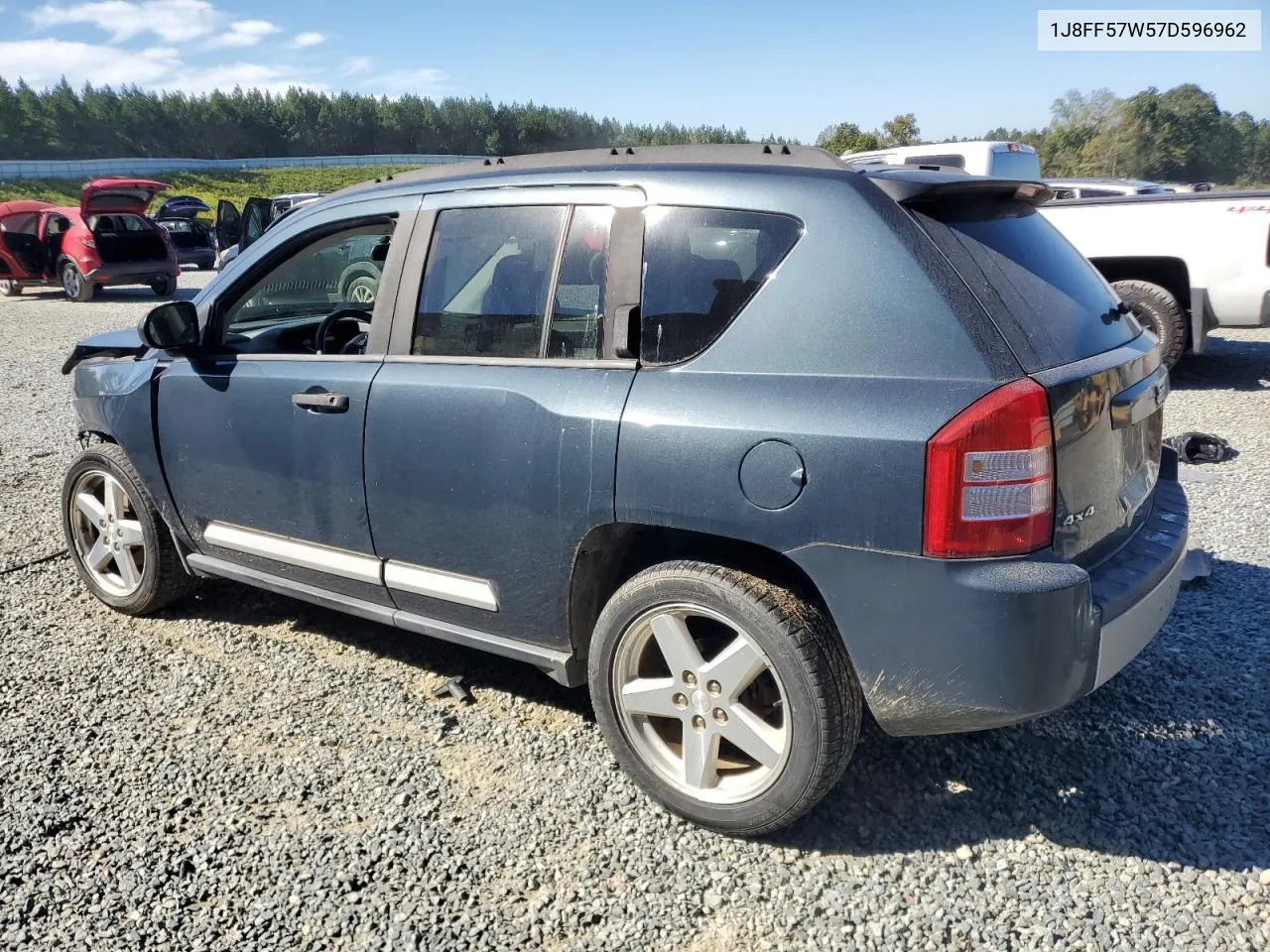 2007 Jeep Compass Limited VIN: 1J8FF57W57D596962 Lot: 75418874