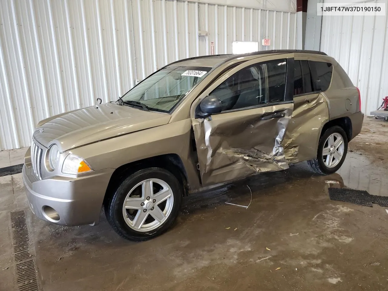 2007 Jeep Compass VIN: 1J8FT47W37D190150 Lot: 76331664