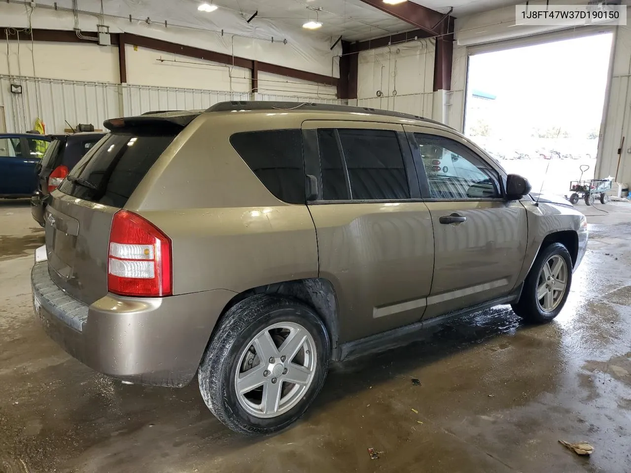 2007 Jeep Compass VIN: 1J8FT47W37D190150 Lot: 76331664