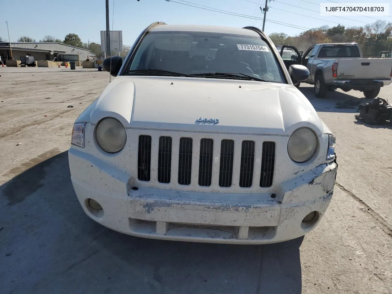 2007 Jeep Compass VIN: 1J8FT47047D418703 Lot: 77315704