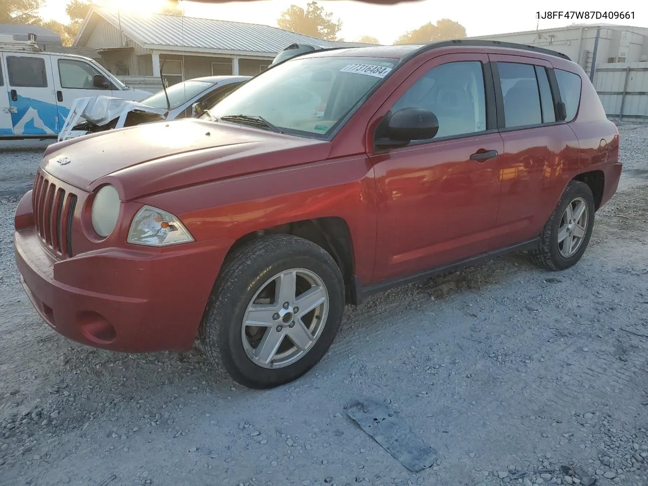 2007 Jeep Compass VIN: 1J8FF47W87D409661 Lot: 77316484