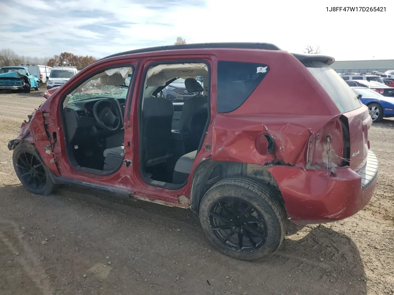 2007 Jeep Compass VIN: 1J8FF47W17D265421 Lot: 77598104