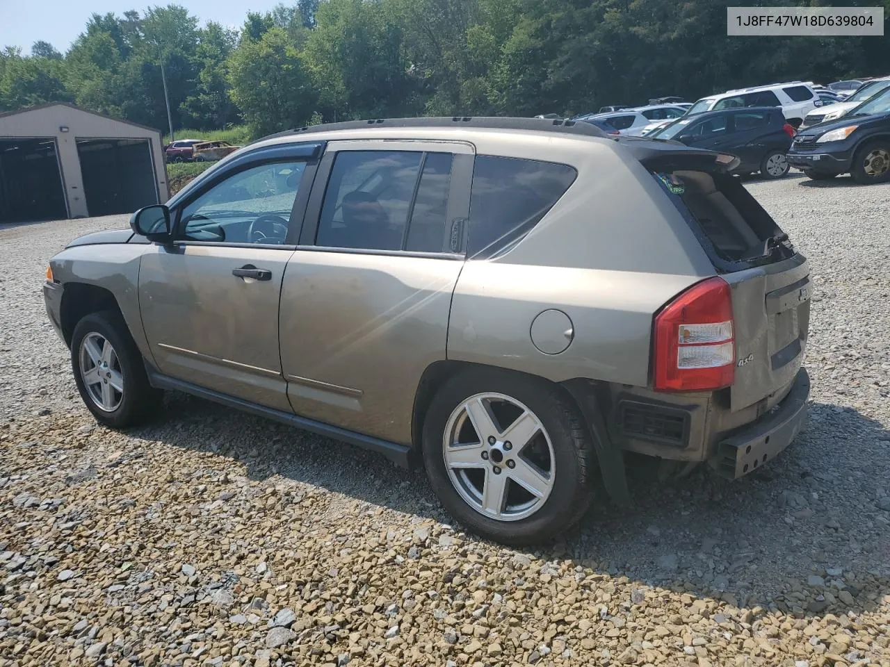 1J8FF47W18D639804 2008 Jeep Compass Sport