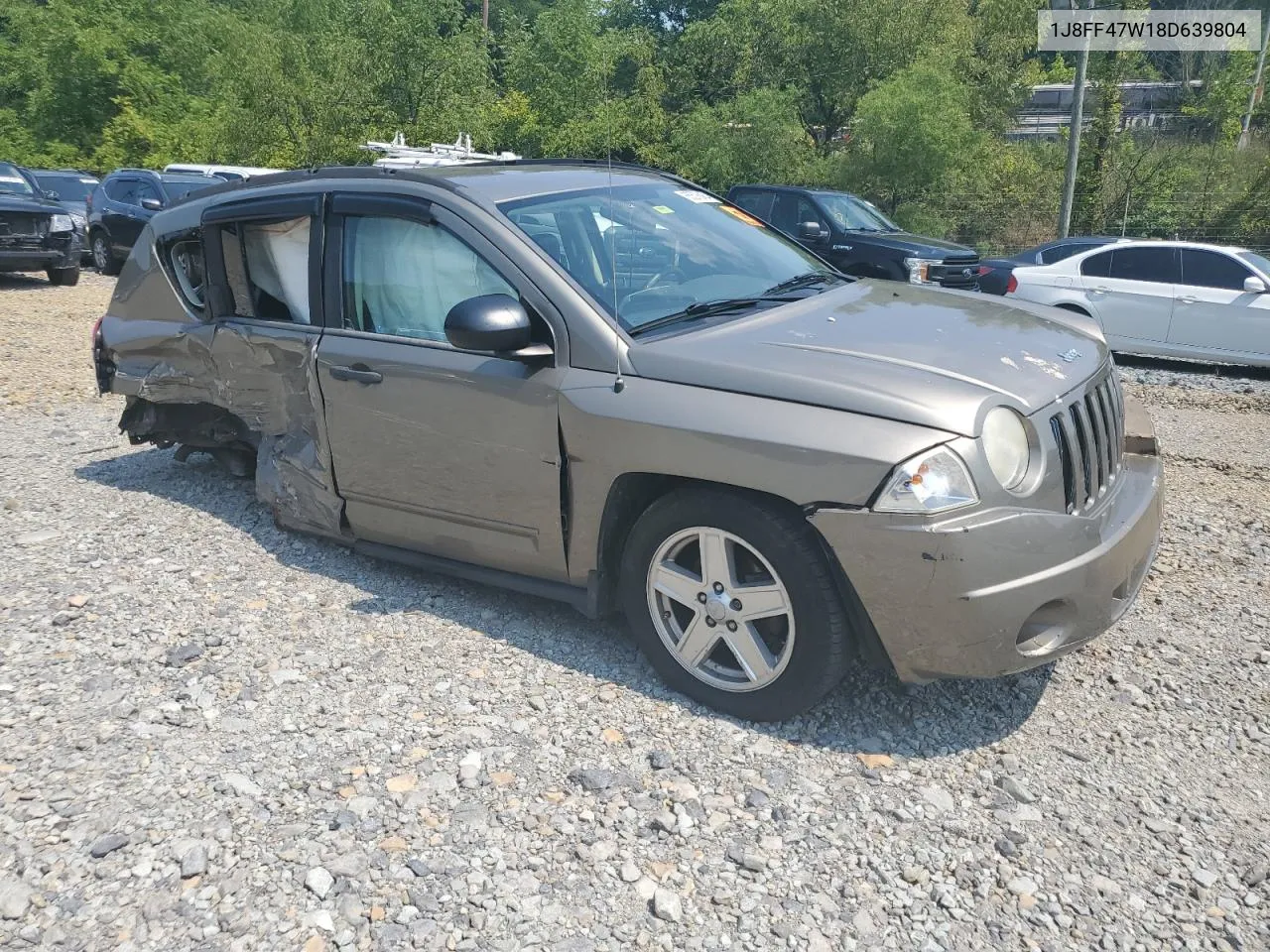 1J8FF47W18D639804 2008 Jeep Compass Sport