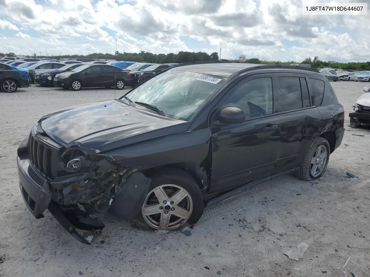 2008 Jeep Compass Sport VIN: 1J8FT47W18D644607 Lot: 66061703