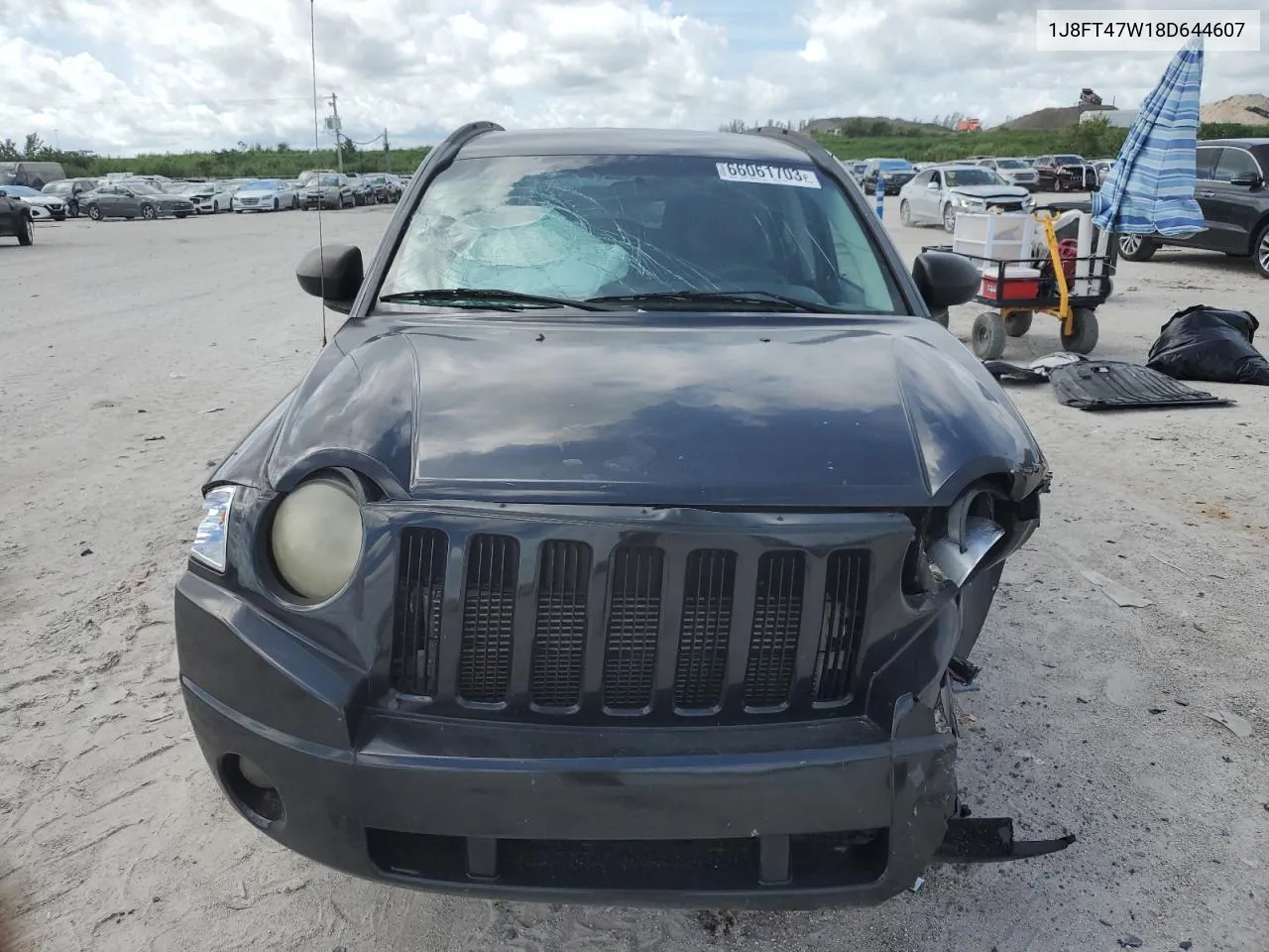 2008 Jeep Compass Sport VIN: 1J8FT47W18D644607 Lot: 66061703