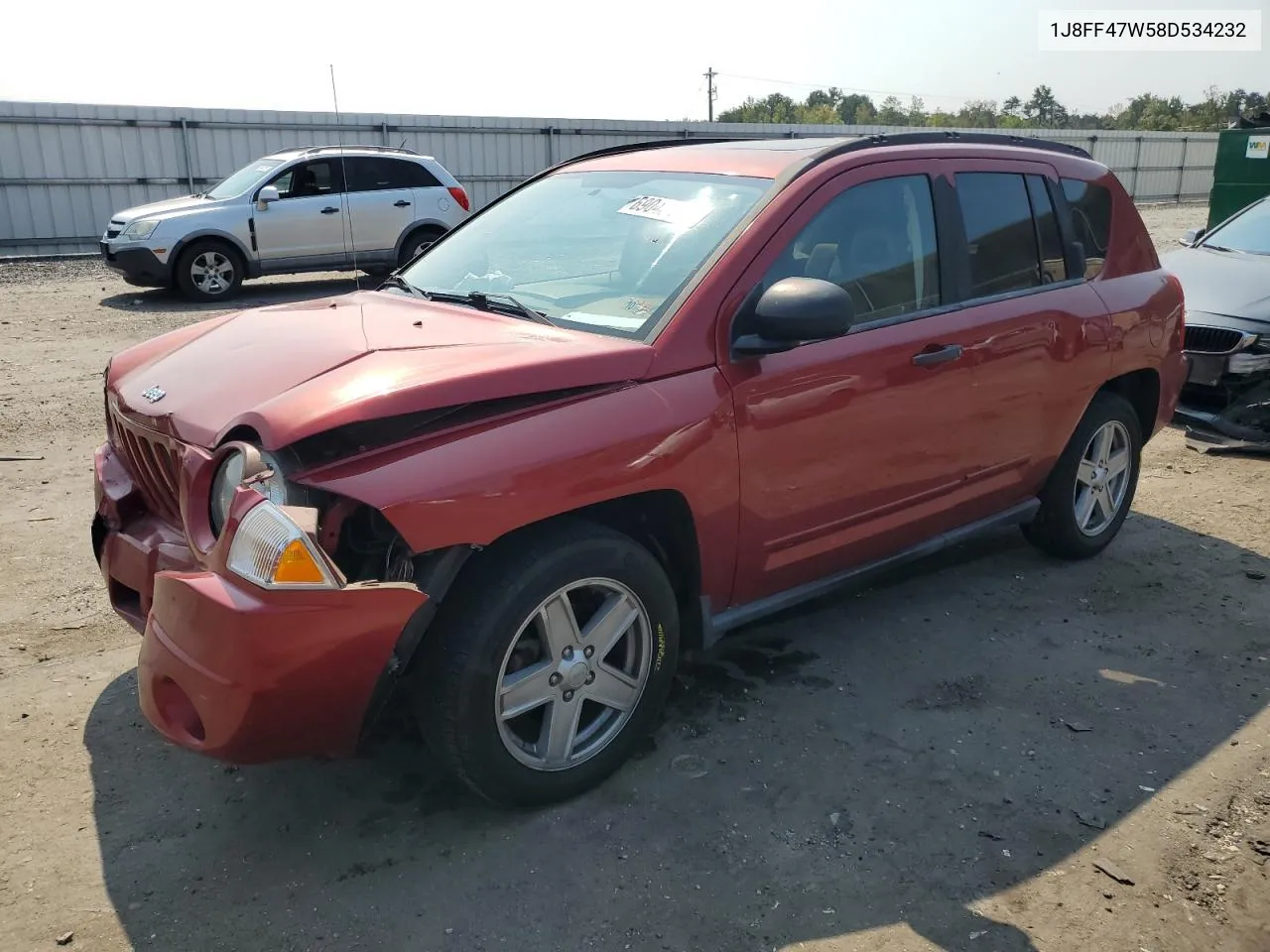 1J8FF47W58D534232 2008 Jeep Compass Sport