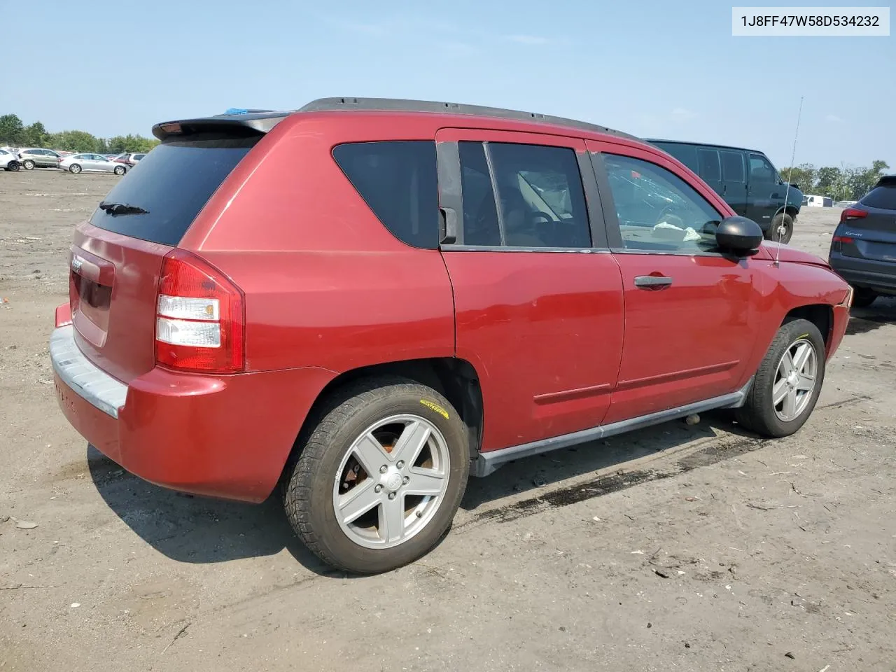 1J8FF47W58D534232 2008 Jeep Compass Sport