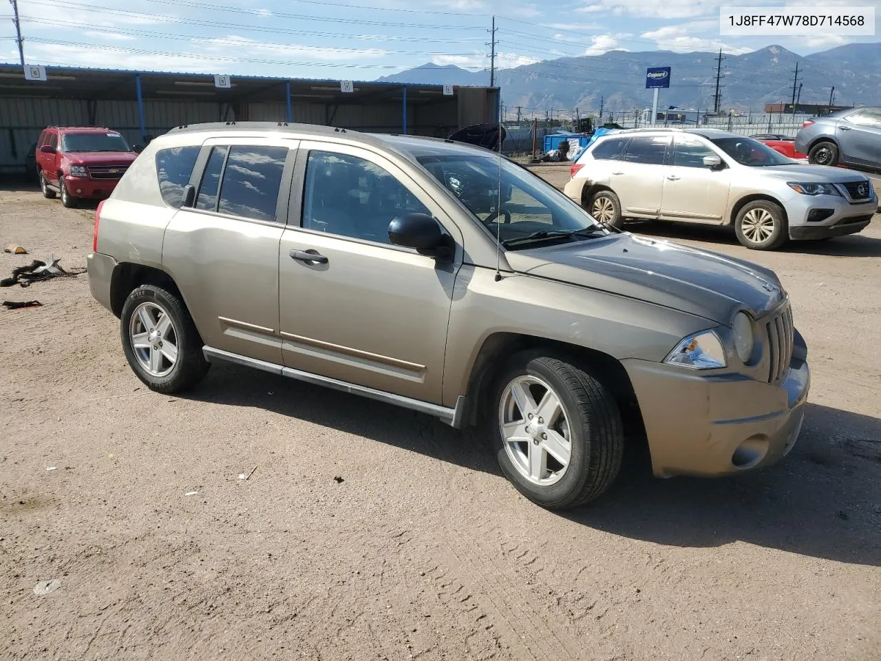 2008 Jeep Compass Sport VIN: 1J8FF47W78D714568 Lot: 73418064