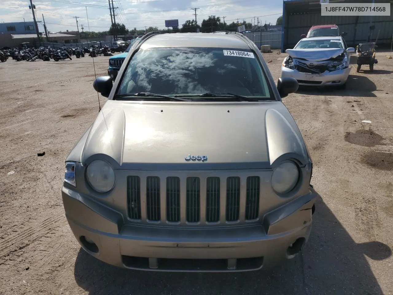 2008 Jeep Compass Sport VIN: 1J8FF47W78D714568 Lot: 73418064