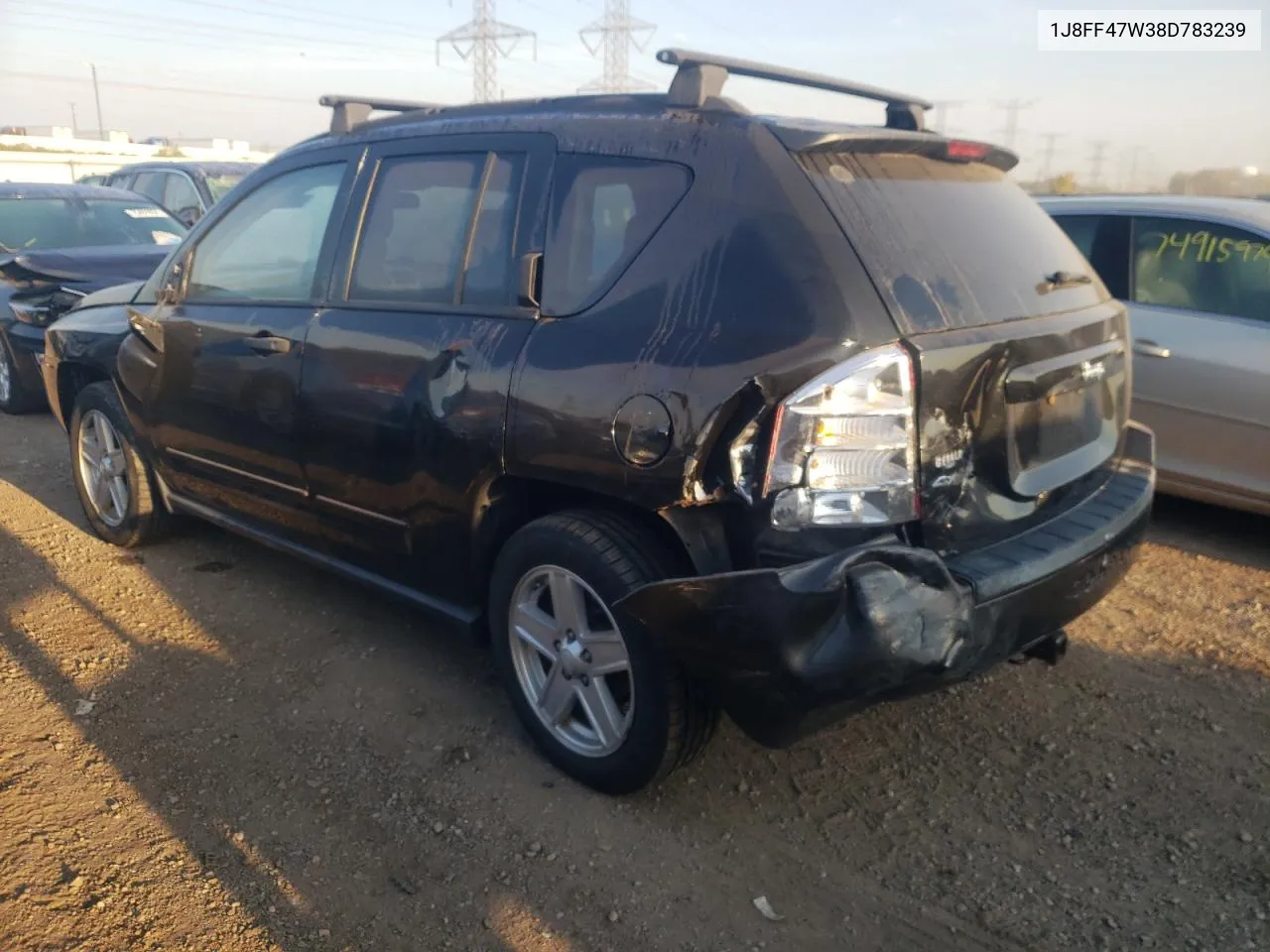 1J8FF47W38D783239 2008 Jeep Compass Sport