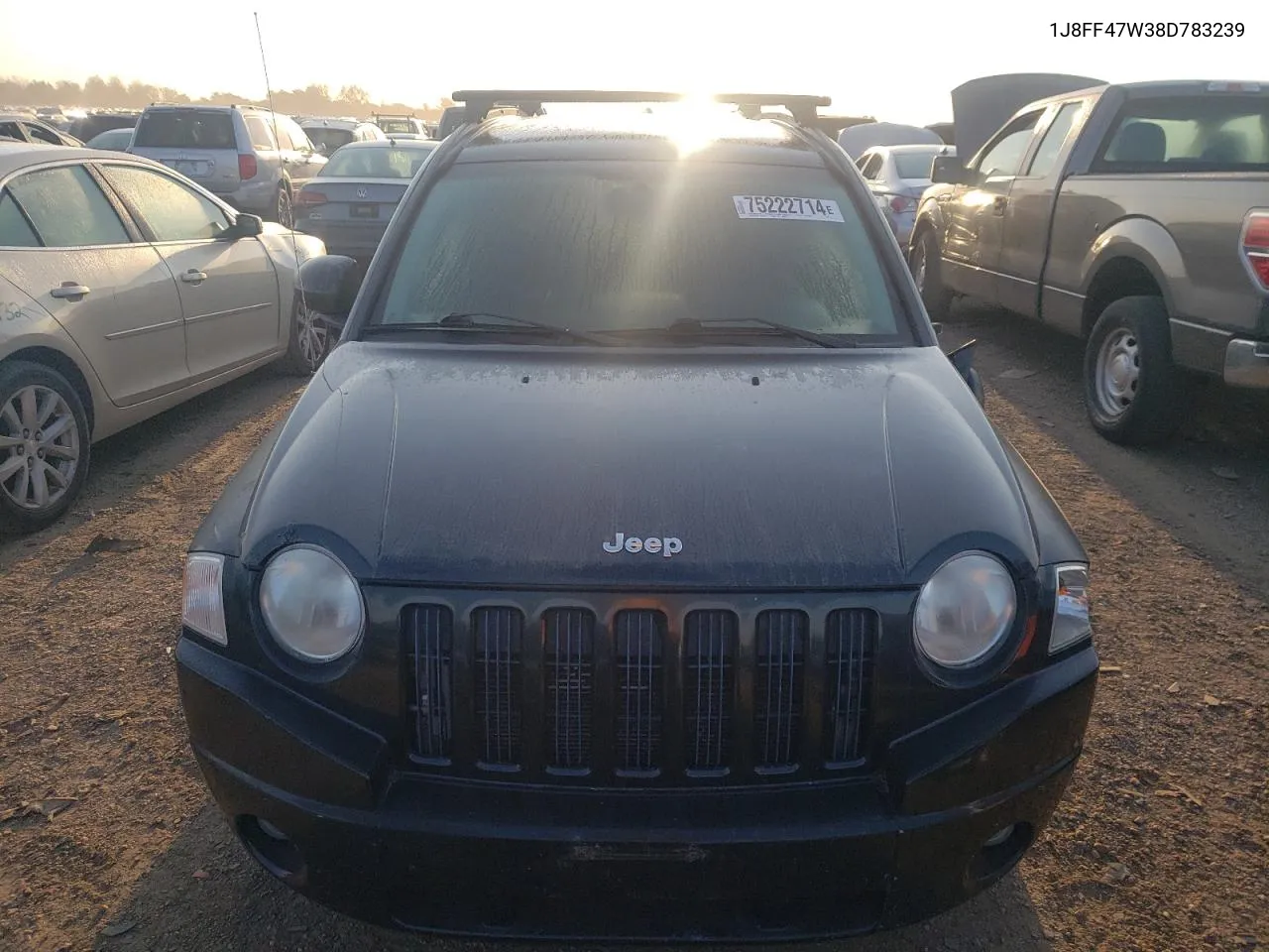 2008 Jeep Compass Sport VIN: 1J8FF47W38D783239 Lot: 75222714