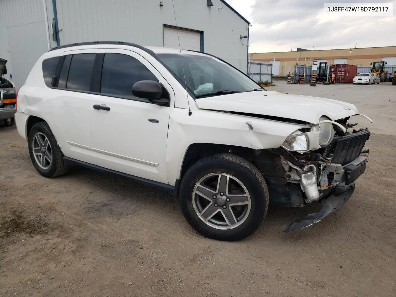 2008 Jeep Compass Sport VIN: 1J8FF47W18D792117 Lot: 76124314