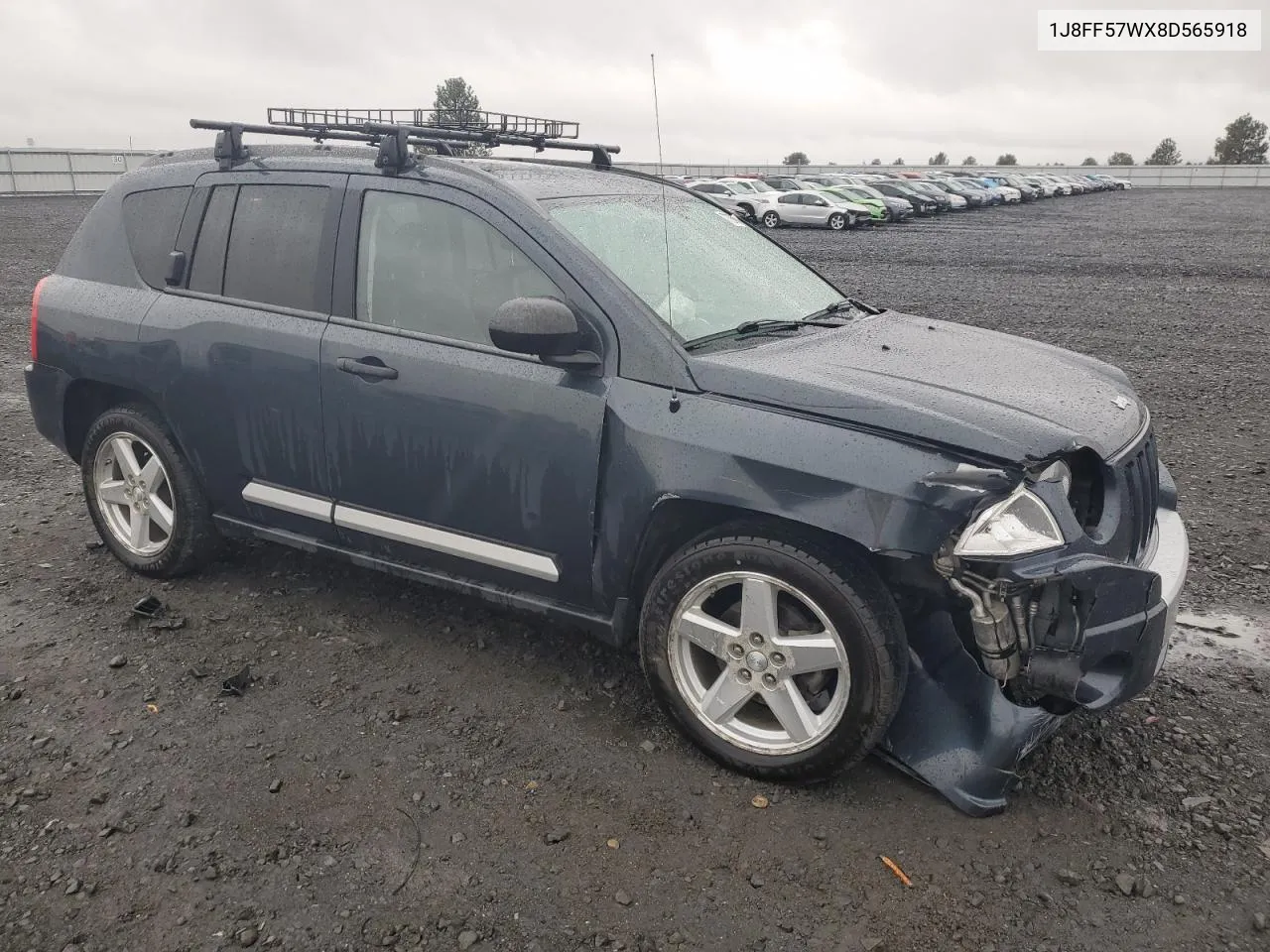 2008 Jeep Compass Limited VIN: 1J8FF57WX8D565918 Lot: 77206514