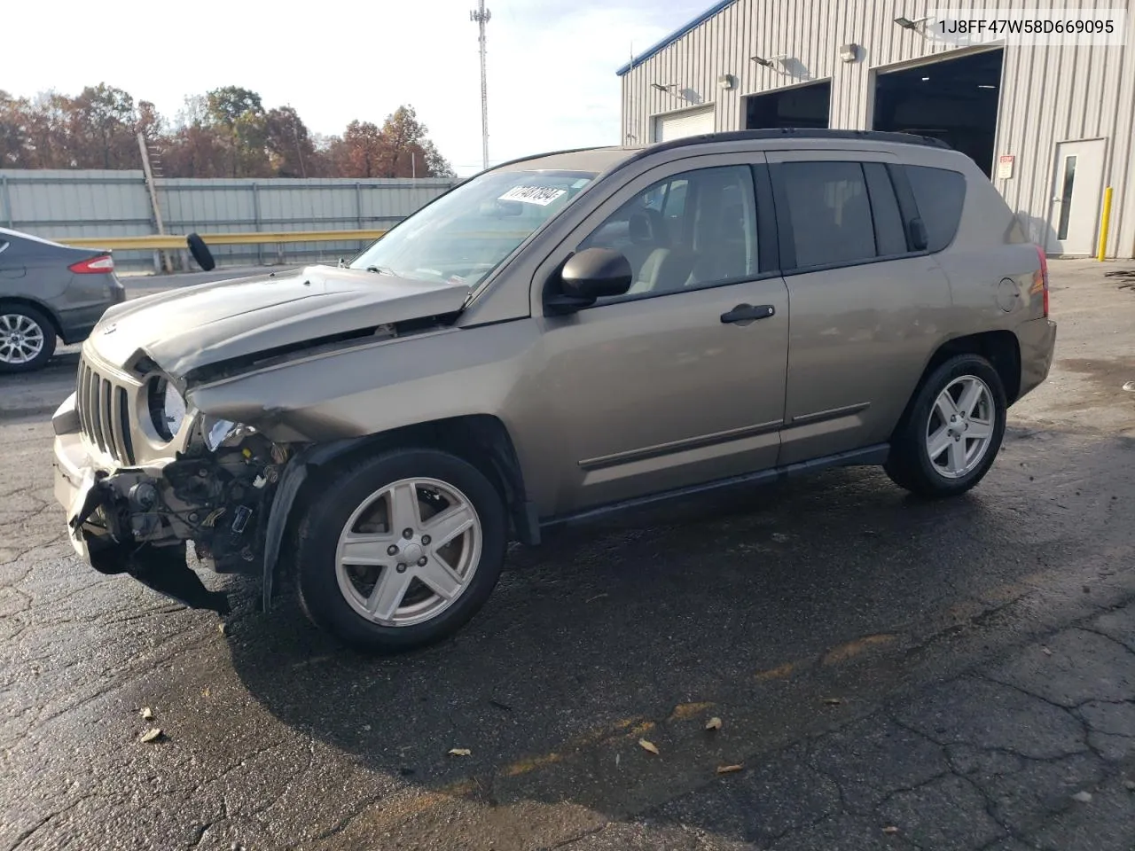 2008 Jeep Compass Sport VIN: 1J8FF47W58D669095 Lot: 77487894