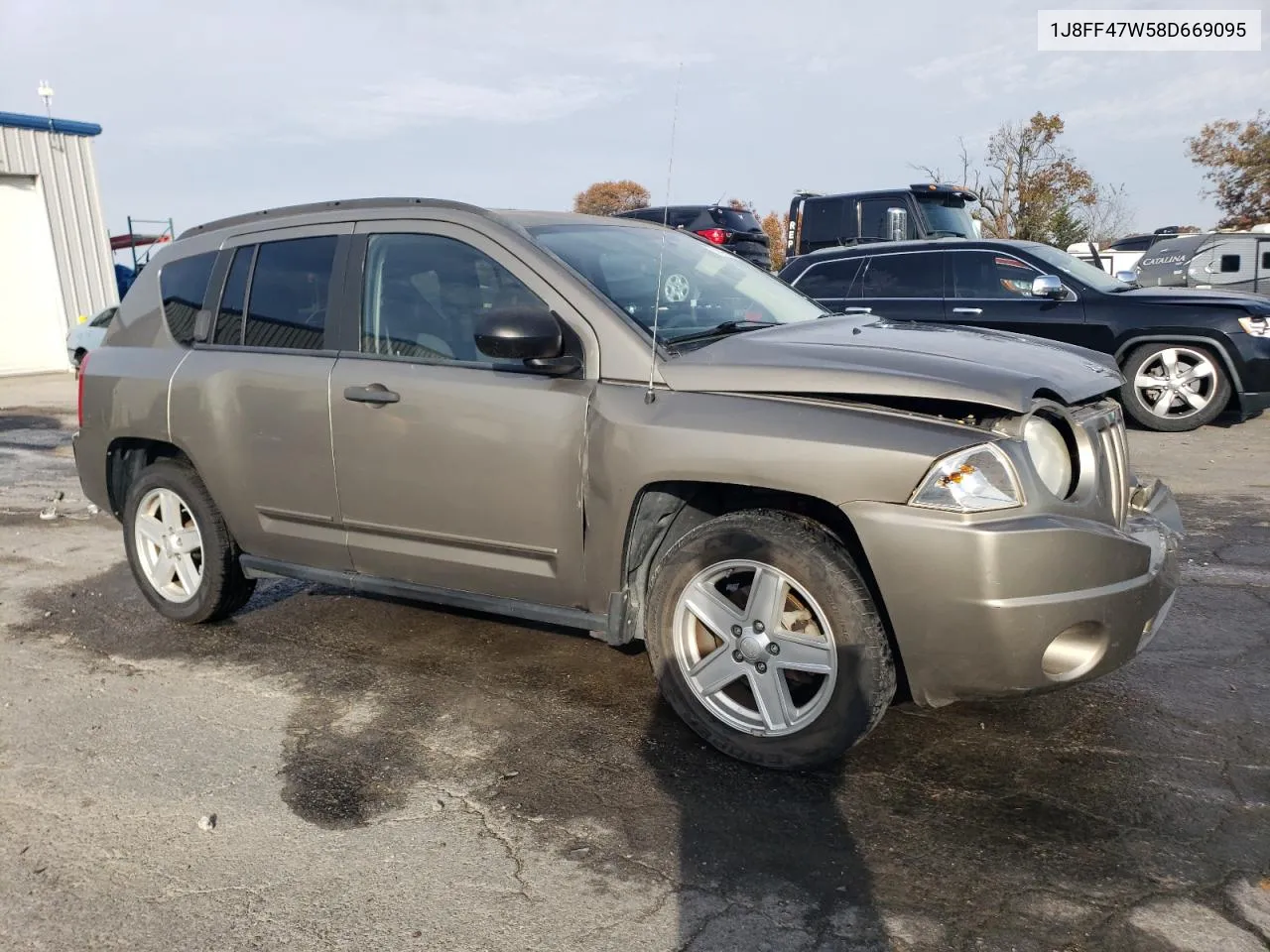 2008 Jeep Compass Sport VIN: 1J8FF47W58D669095 Lot: 77487894