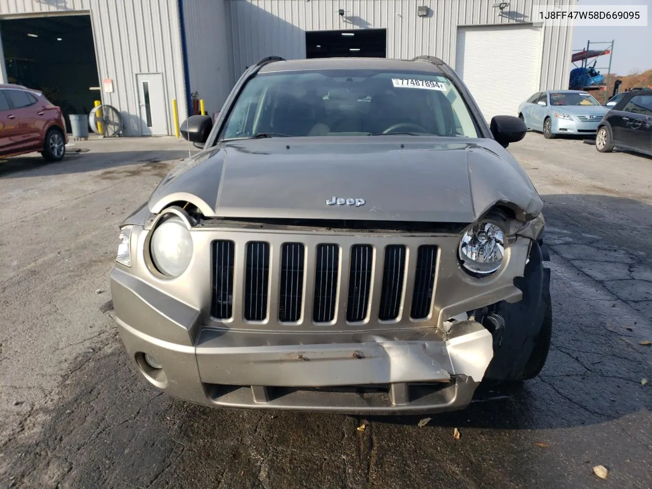 2008 Jeep Compass Sport VIN: 1J8FF47W58D669095 Lot: 77487894