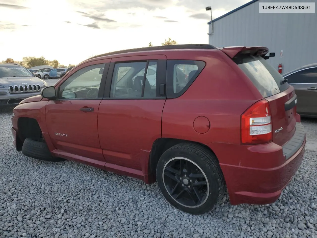 2008 Jeep Compass Sport VIN: 1J8FF47W48D648531 Lot: 77794444