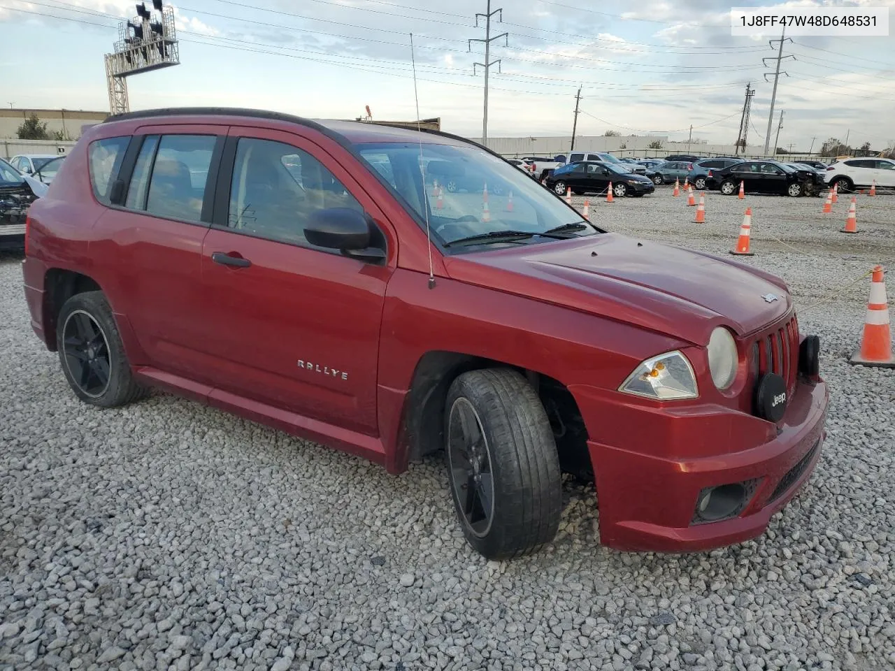 2008 Jeep Compass Sport VIN: 1J8FF47W48D648531 Lot: 77794444