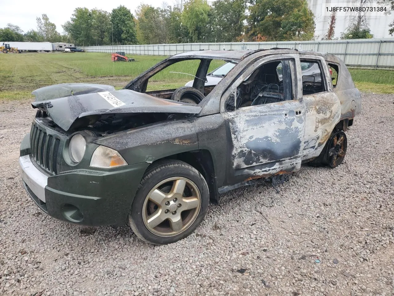 2008 Jeep Compass Limited VIN: 1J8FF57W88D731384 Lot: 77941444