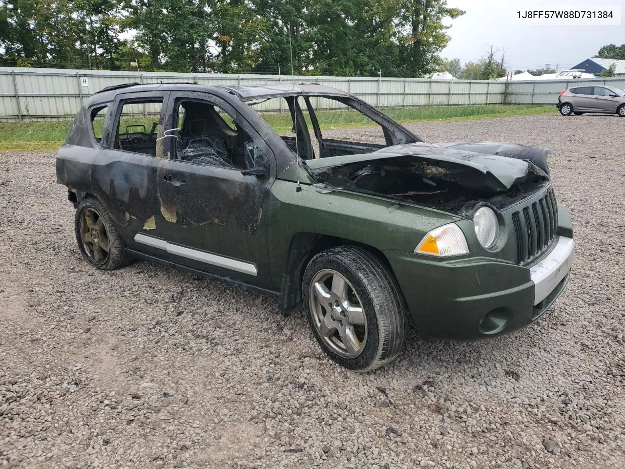 2008 Jeep Compass Limited VIN: 1J8FF57W88D731384 Lot: 77941444