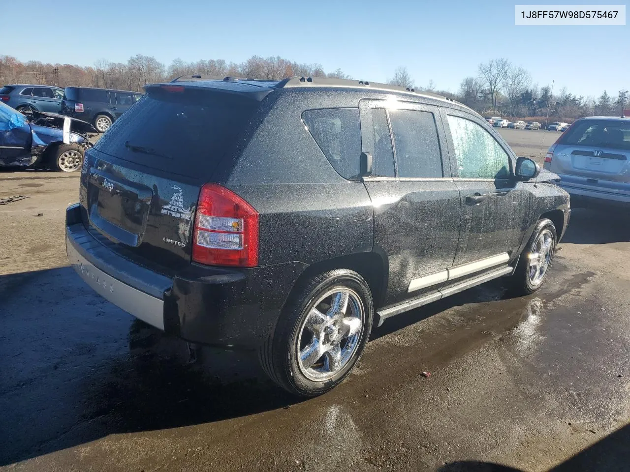 2008 Jeep Compass Limited VIN: 1J8FF57W98D575467 Lot: 78145834