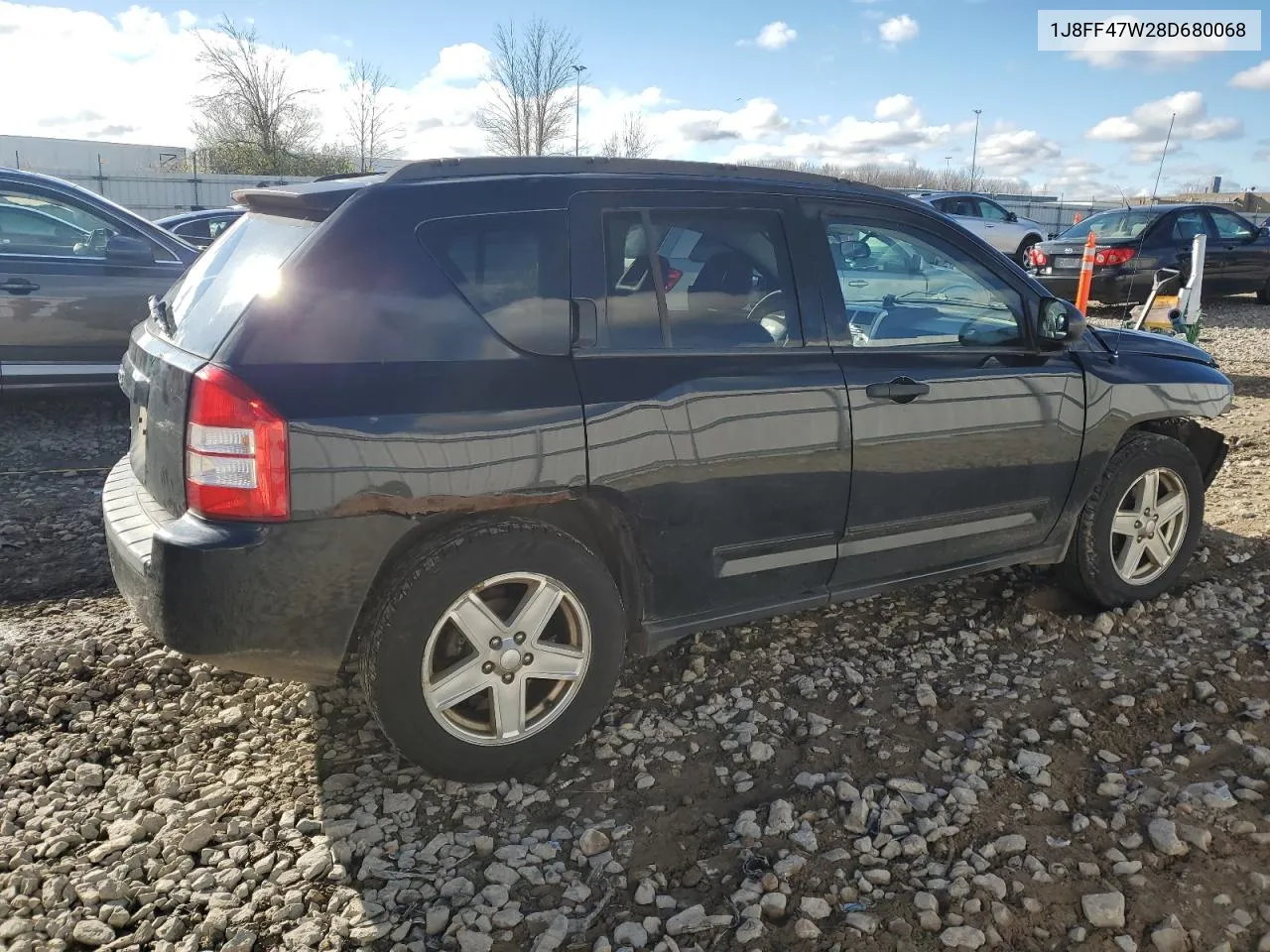 2008 Jeep Compass Sport VIN: 1J8FF47W28D680068 Lot: 78635944