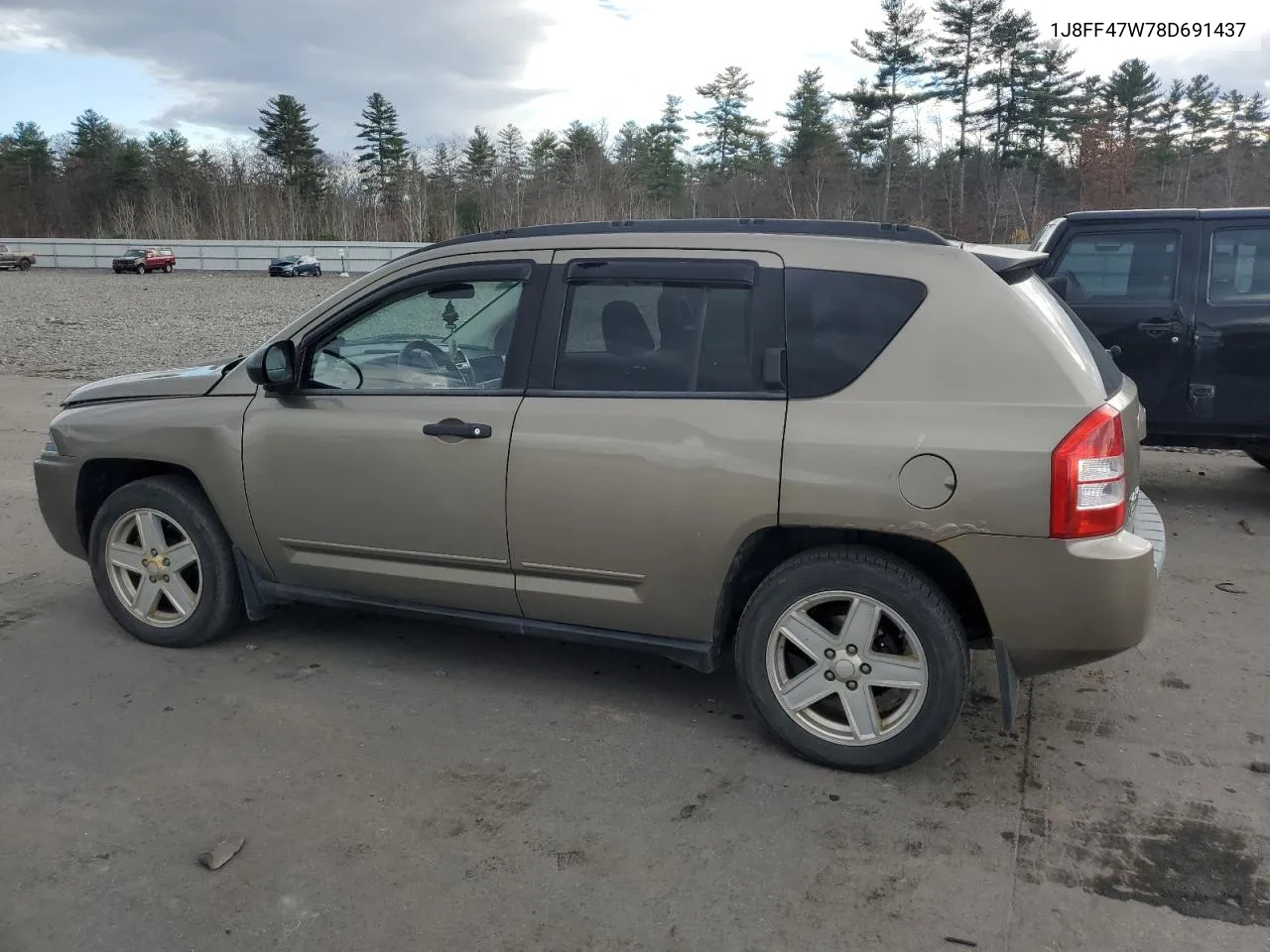 2008 Jeep Compass Sport VIN: 1J8FF47W78D691437 Lot: 79210794