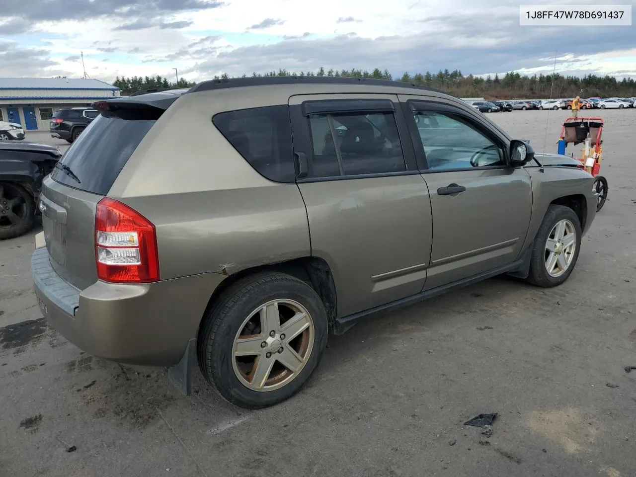 2008 Jeep Compass Sport VIN: 1J8FF47W78D691437 Lot: 79210794