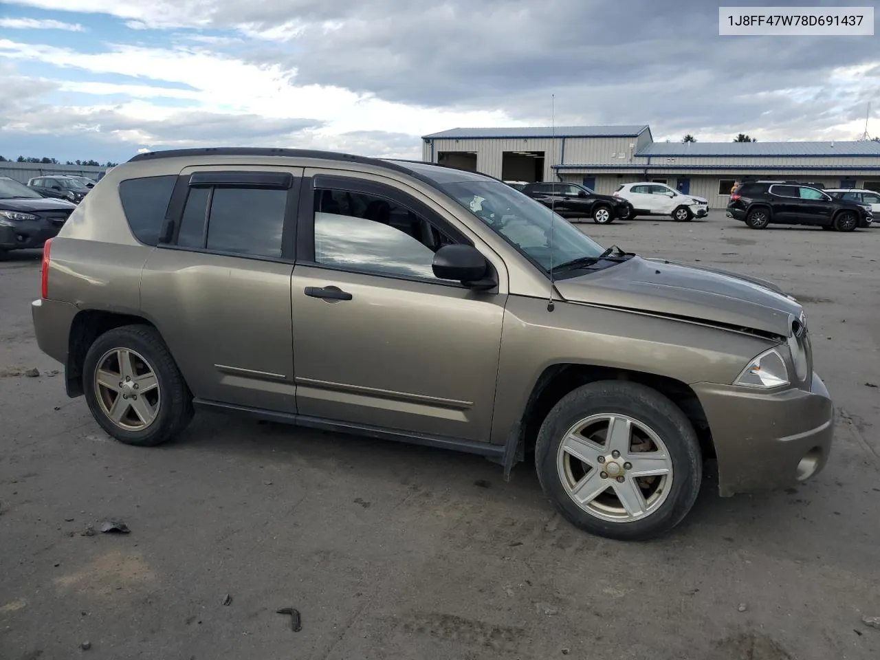 2008 Jeep Compass Sport VIN: 1J8FF47W78D691437 Lot: 79210794