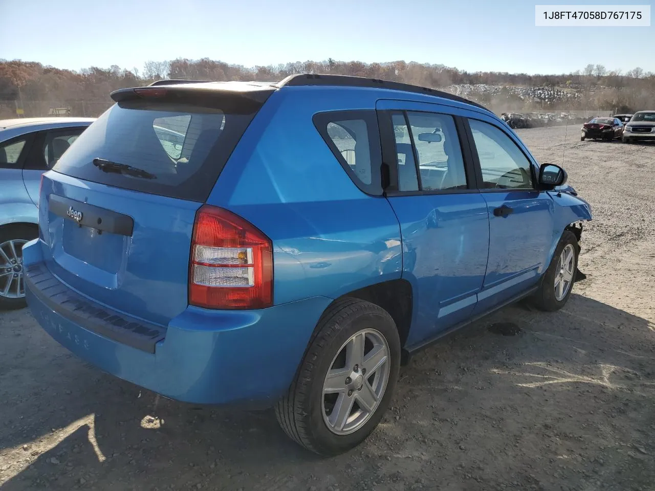 2008 Jeep Compass Sport VIN: 1J8FT47058D767175 Lot: 79969874