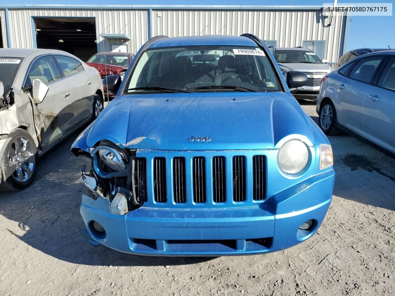 2008 Jeep Compass Sport VIN: 1J8FT47058D767175 Lot: 79969874