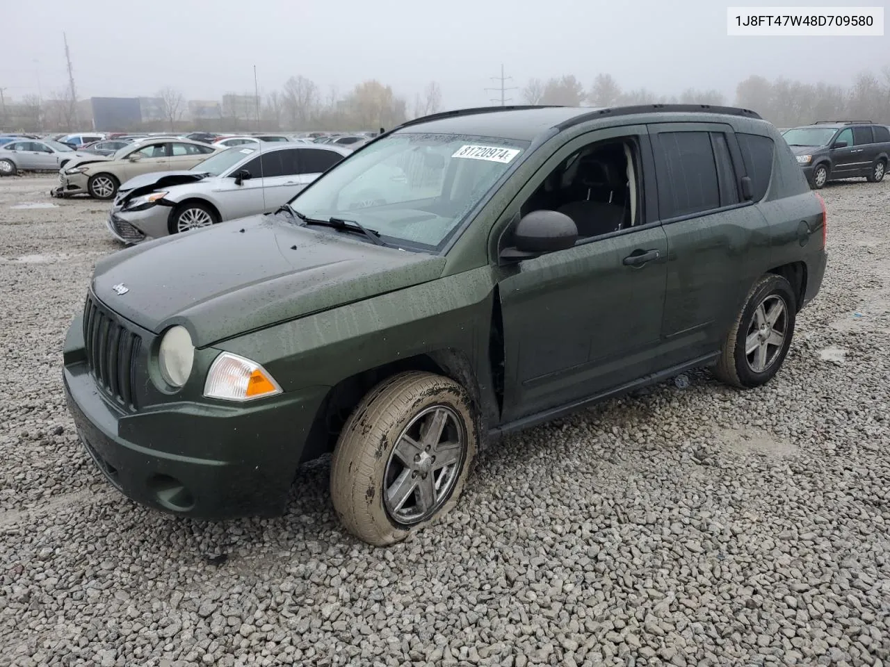 2008 Jeep Compass Sport VIN: 1J8FT47W48D709580 Lot: 81720974