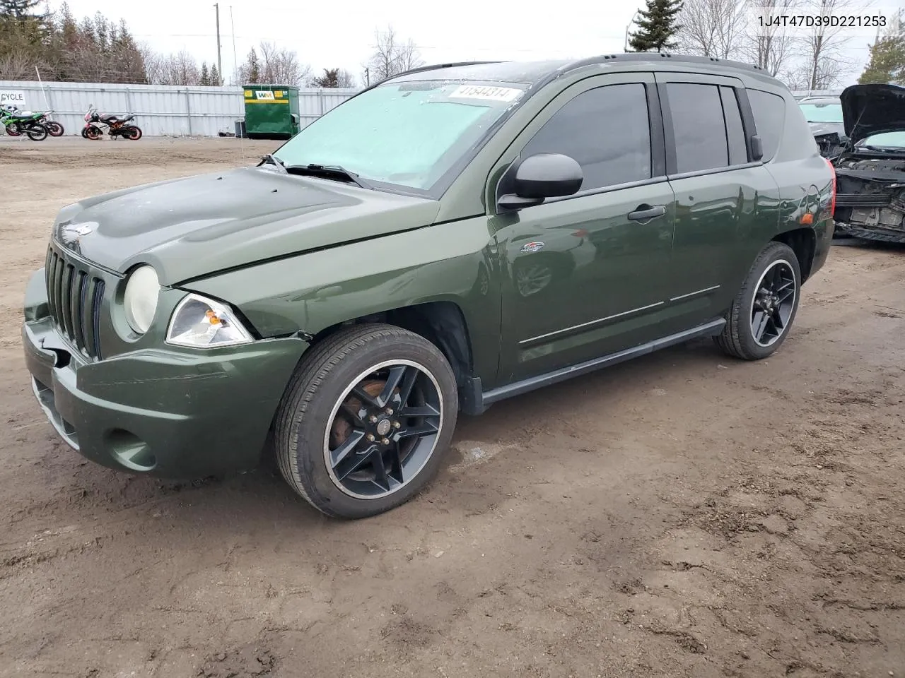 2009 Jeep Compass Sp VIN: 1J4T47D39D221253 Lot: 41544314