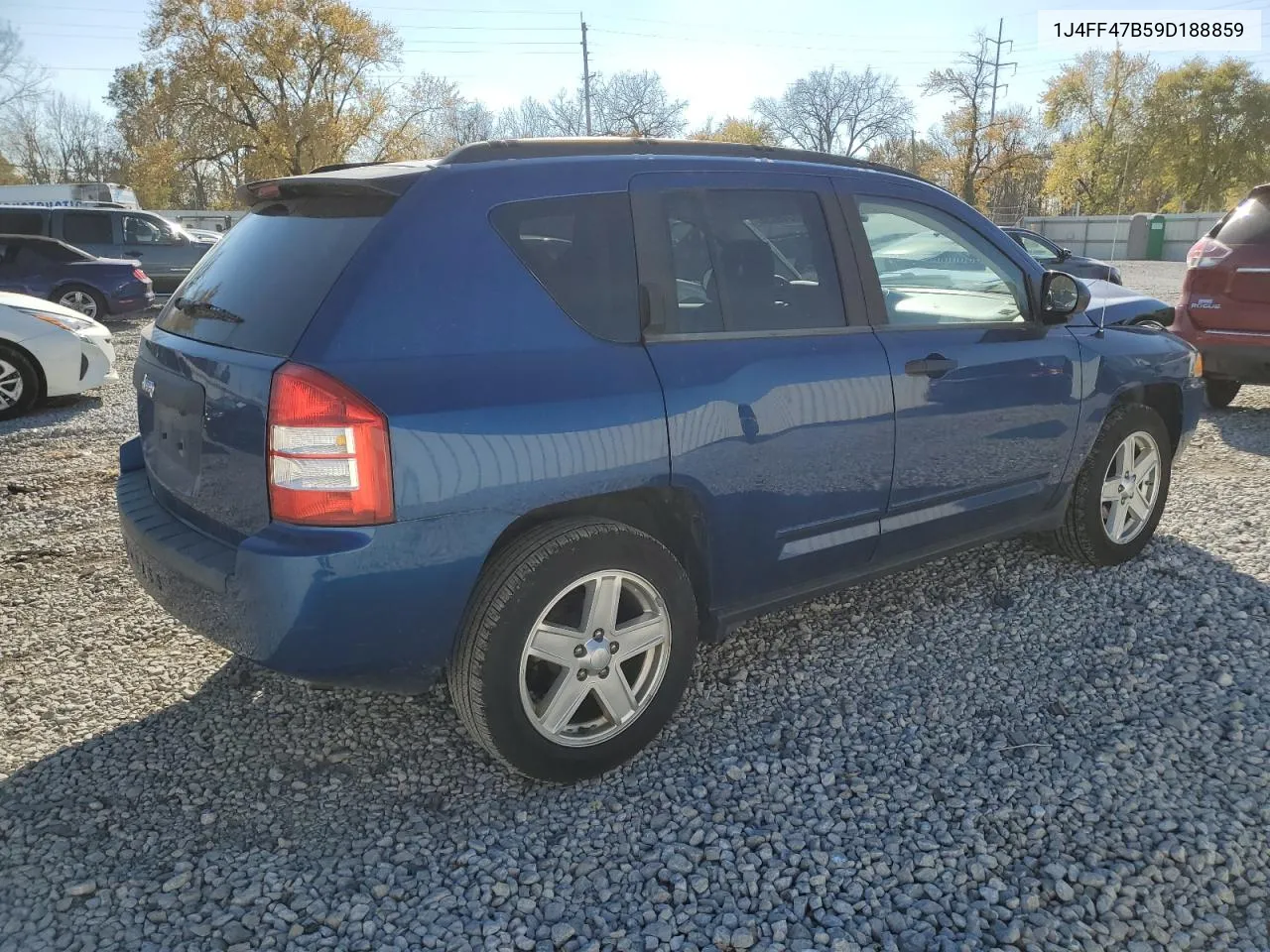 2009 Jeep Compass Sport VIN: 1J4FF47B59D188859 Lot: 78246034