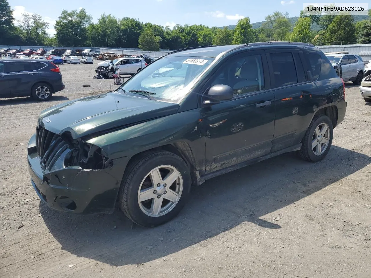 2010 Jeep Compass Sport VIN: 1J4NF1FB9AD623026 Lot: 59653974