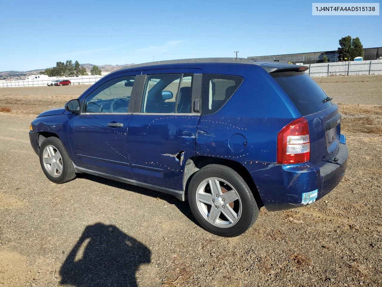 2010 Jeep Compass Sport VIN: 1J4NT4FA4AD515138 Lot: 78458474