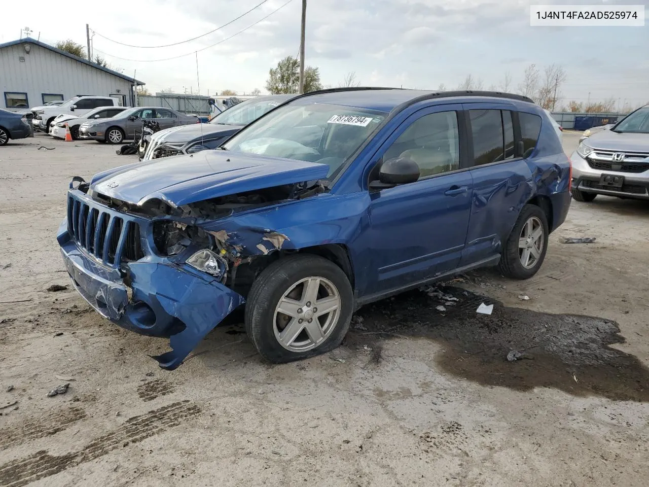 2010 Jeep Compass Sport VIN: 1J4NT4FA2AD525974 Lot: 78736794