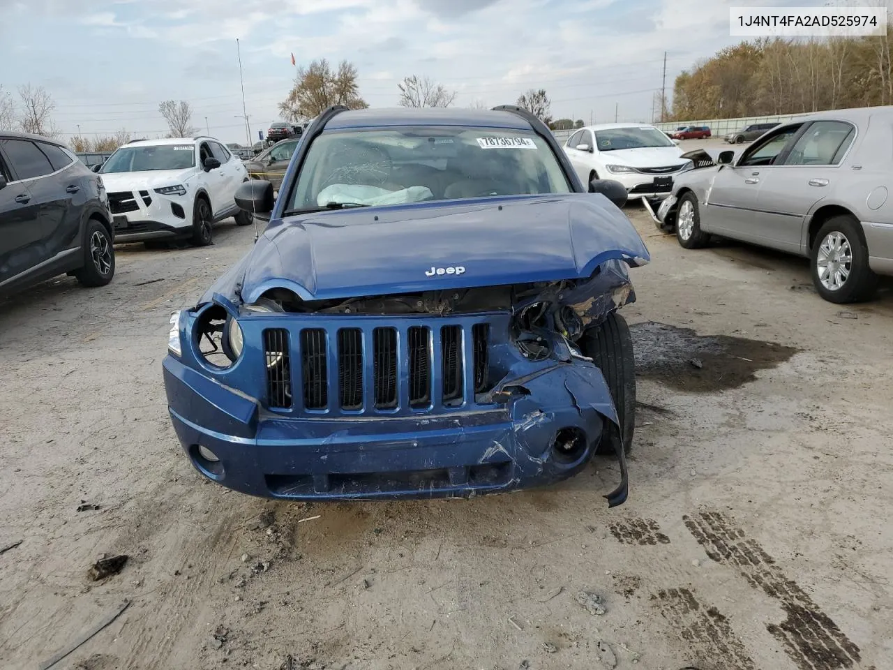 2010 Jeep Compass Sport VIN: 1J4NT4FA2AD525974 Lot: 78736794