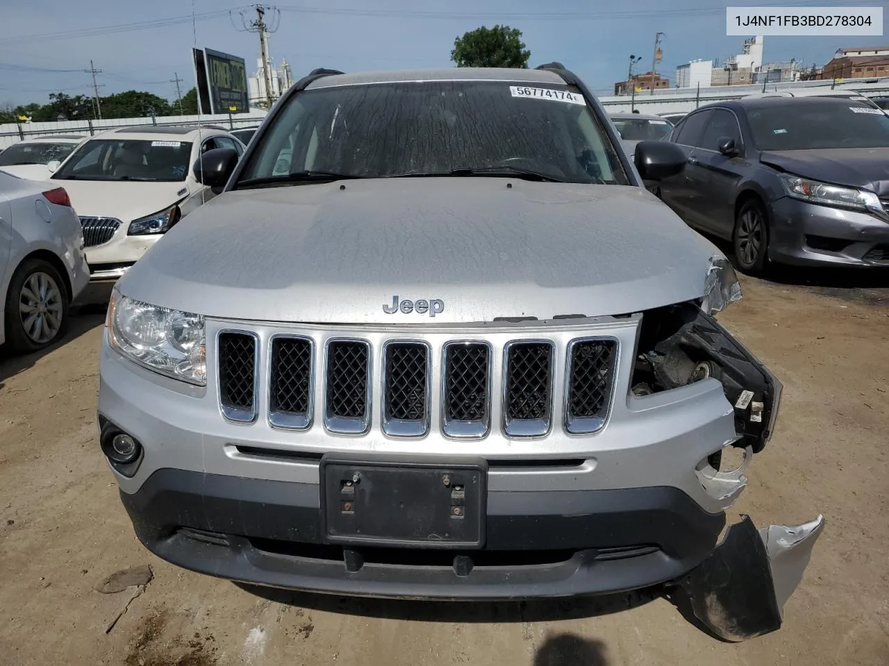 2011 Jeep Compass Sport VIN: 1J4NF1FB3BD278304 Lot: 56774174