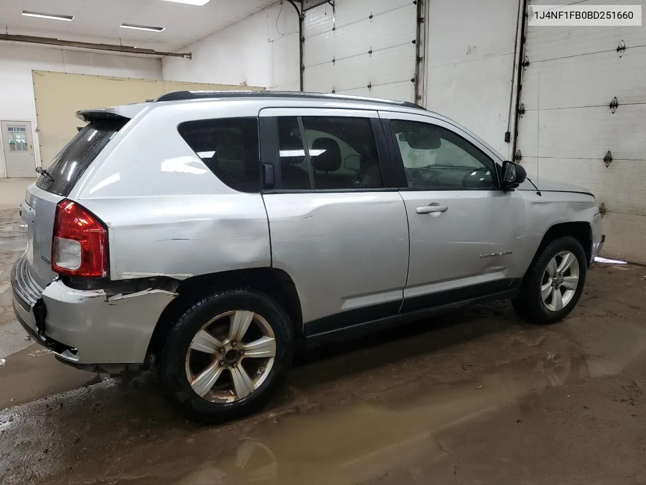 2011 Jeep Compass Sport VIN: 1J4NF1FB0BD251660 Lot: 64160574