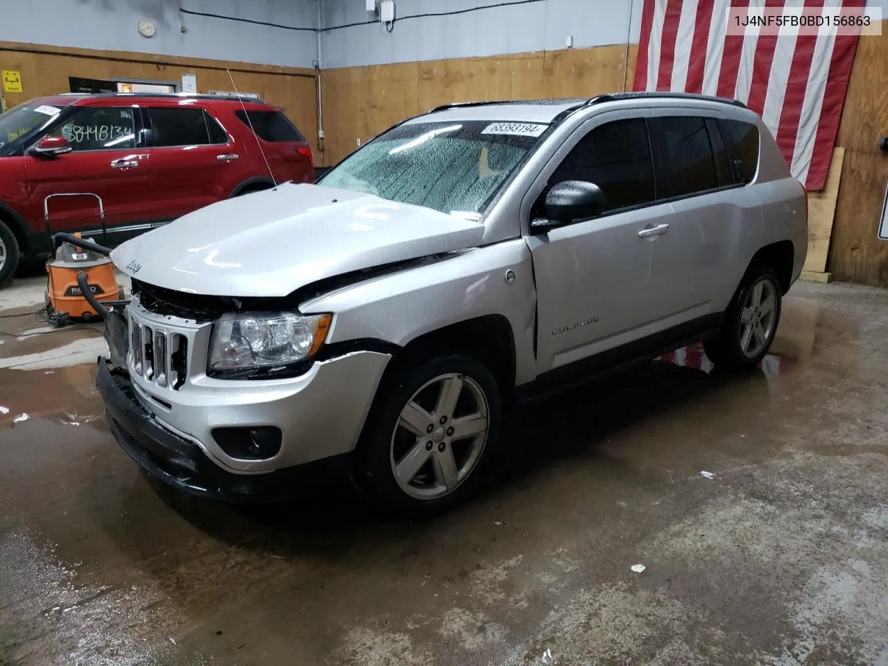 2011 Jeep Compass Limited VIN: 1J4NF5FB0BD156863 Lot: 68393194