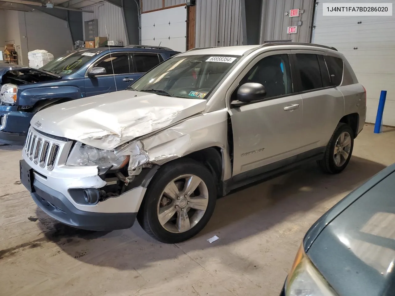 2011 Jeep Compass Sport VIN: 1J4NT1FA7BD286020 Lot: 68858354