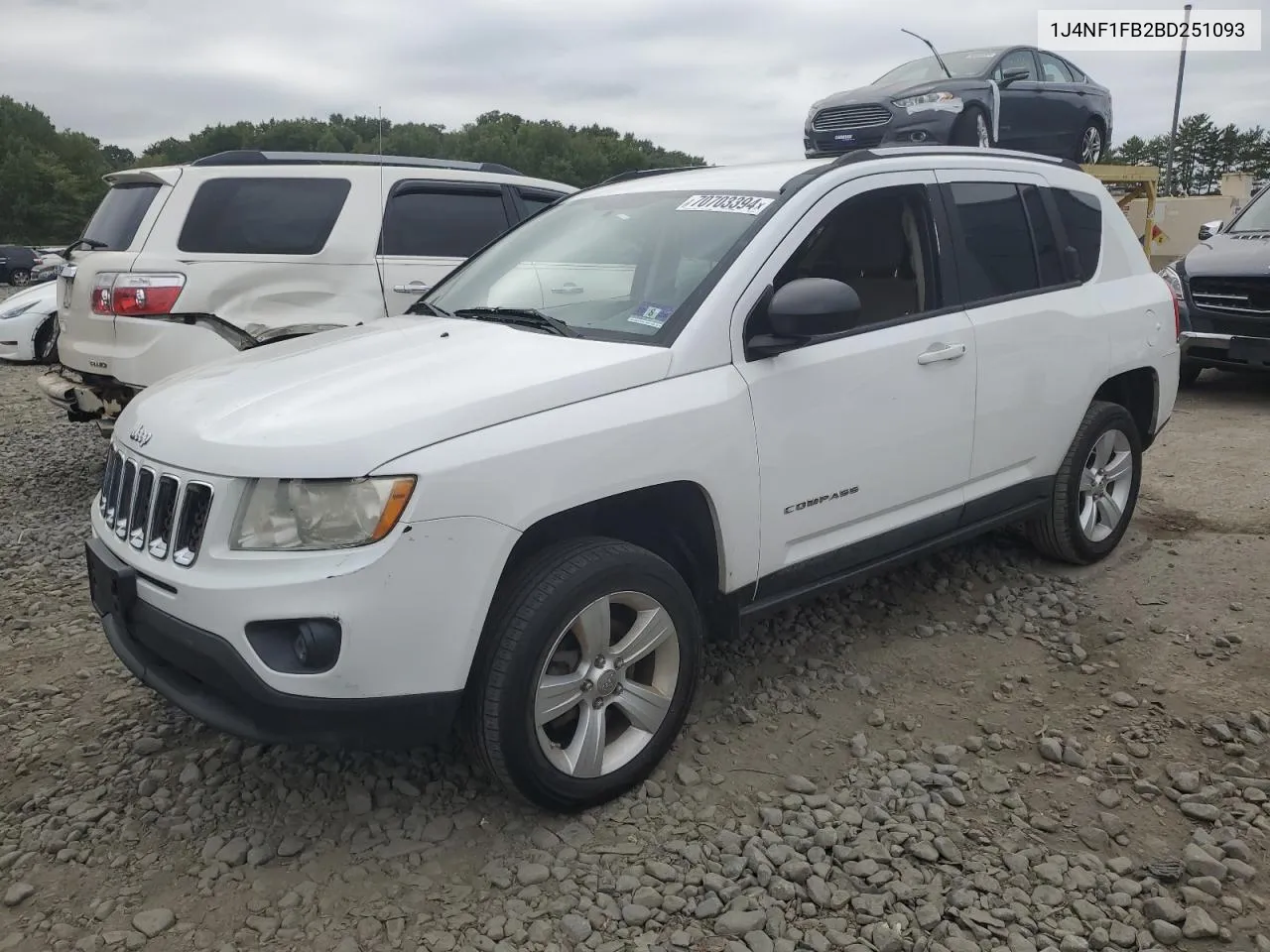 2011 Jeep Compass Sport VIN: 1J4NF1FB2BD251093 Lot: 70703394