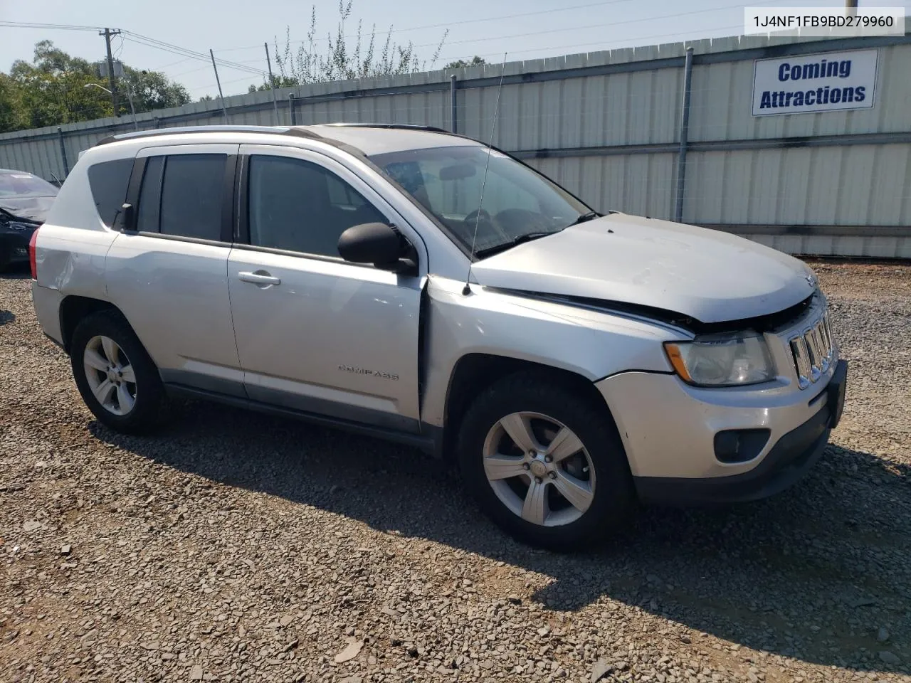 2011 Jeep Compass Sport VIN: 1J4NF1FB9BD279960 Lot: 71410554