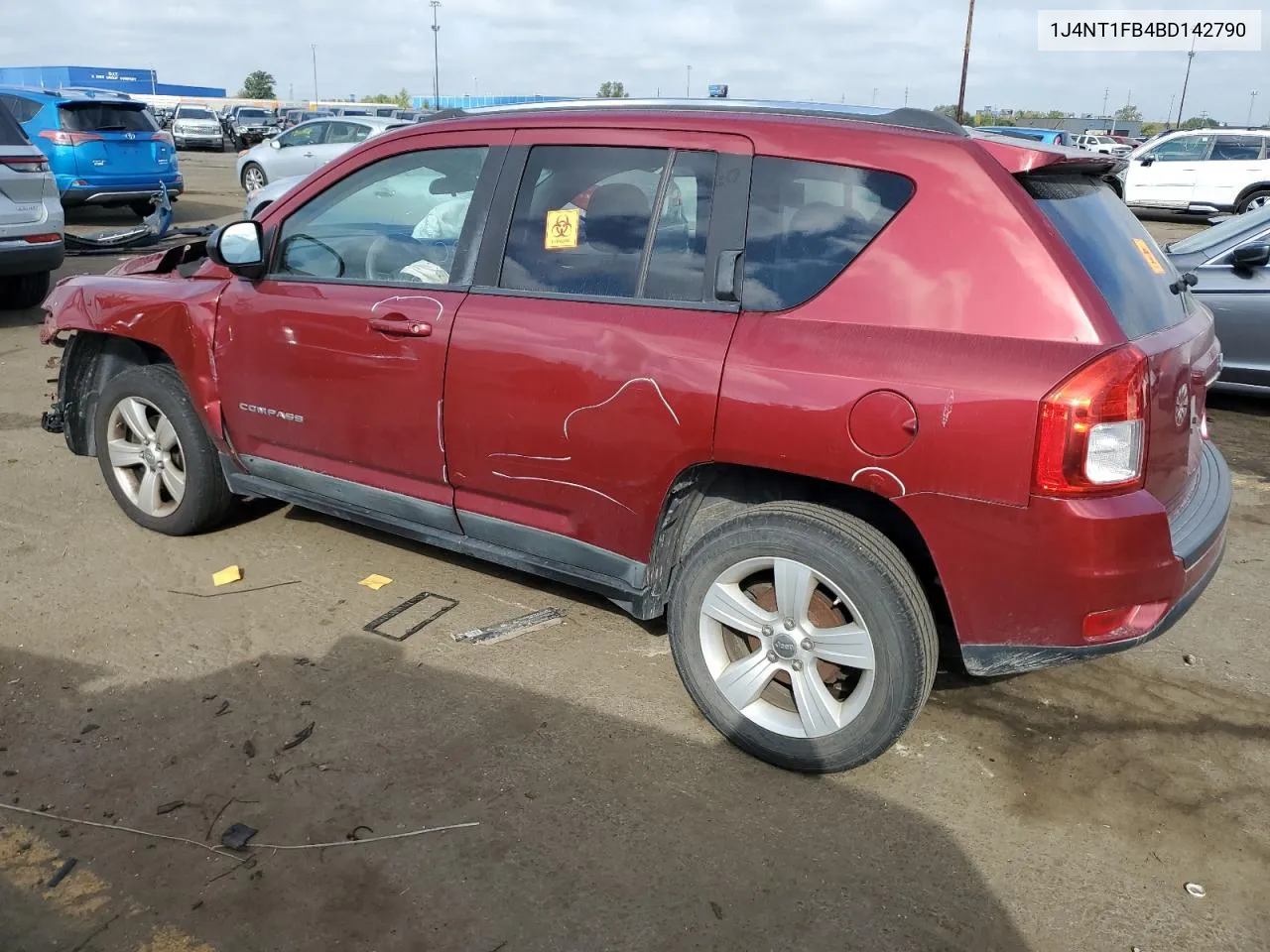 2011 Jeep Compass Sport VIN: 1J4NT1FB4BD142790 Lot: 71824334