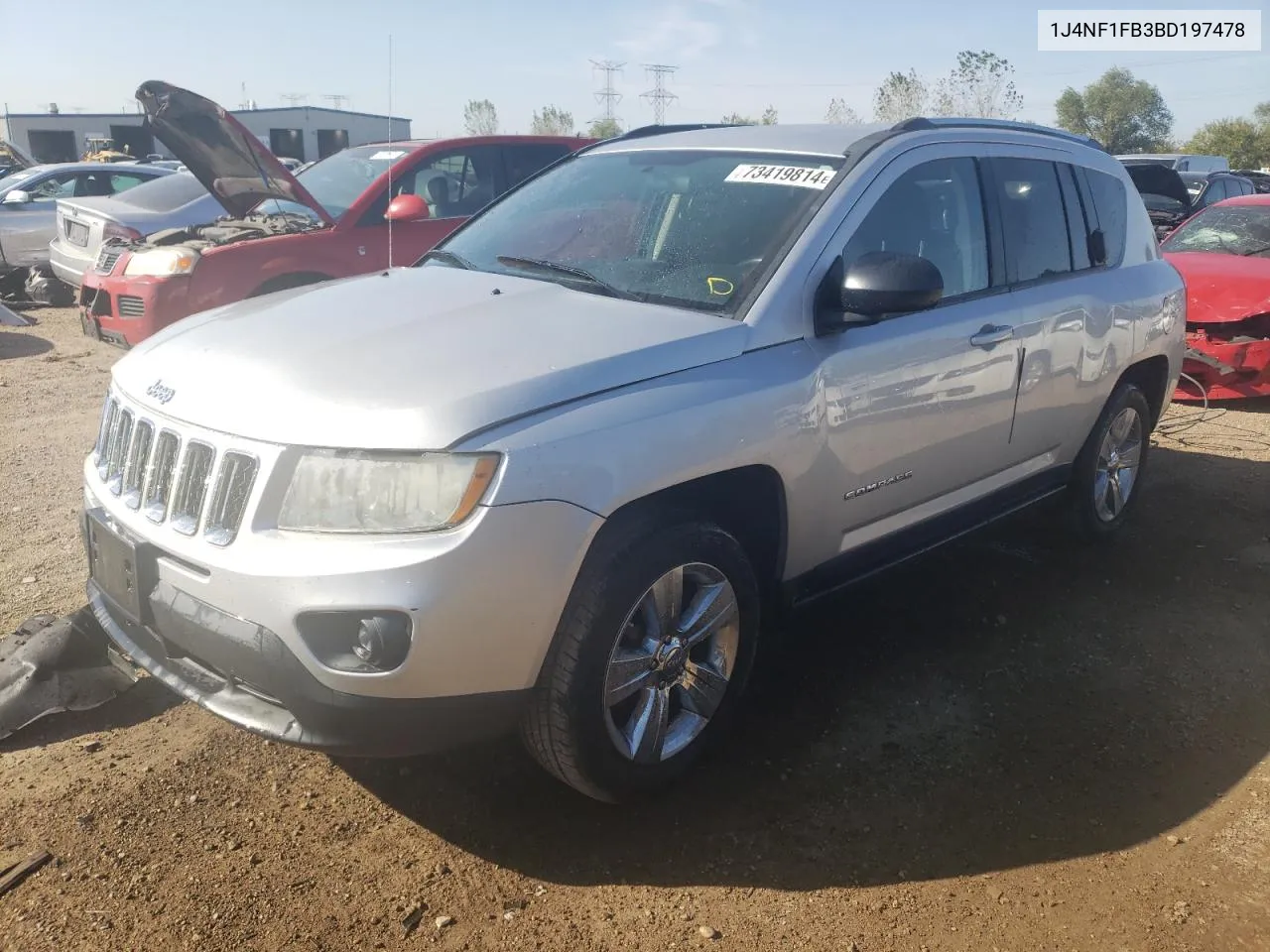 2011 Jeep Compass Sport VIN: 1J4NF1FB3BD197478 Lot: 73419814