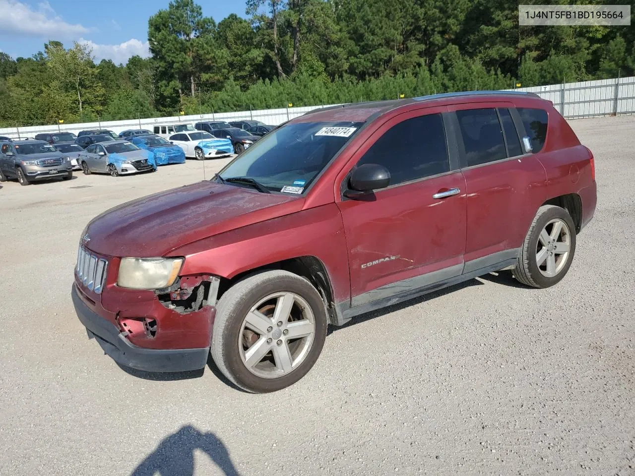 2011 Jeep Compass Limited VIN: 1J4NT5FB1BD195664 Lot: 74840774