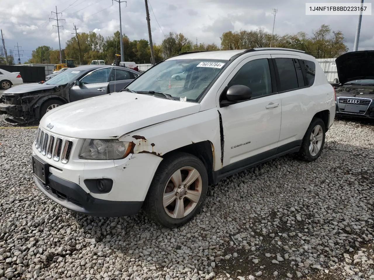 2011 Jeep Compass Sport VIN: 1J4NF1FB8BD223167 Lot: 76079784